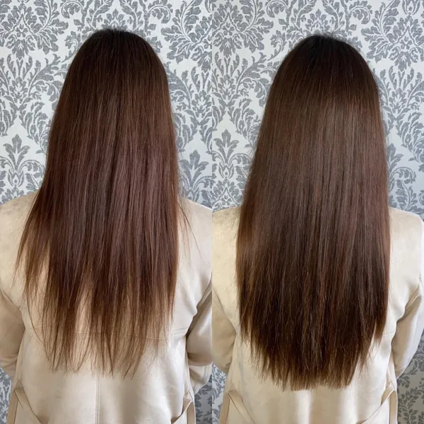 Lange Haare durch Extensions
